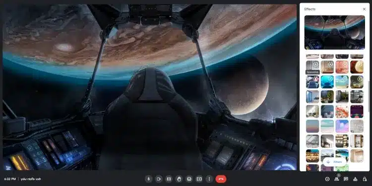 Google Meet Visual Effects
