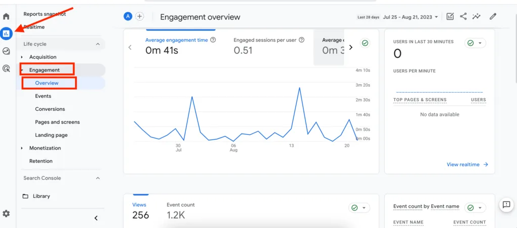 Google Analytics Report Dashboard