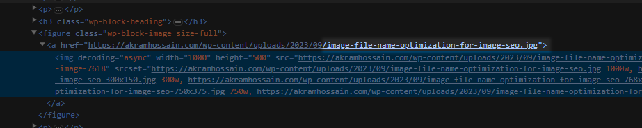 Image file name optimization URL Example