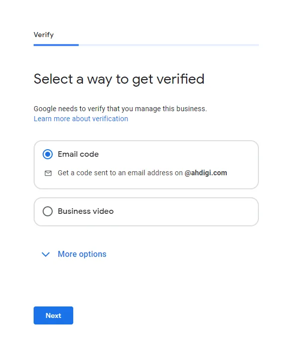 GMB Verification Process