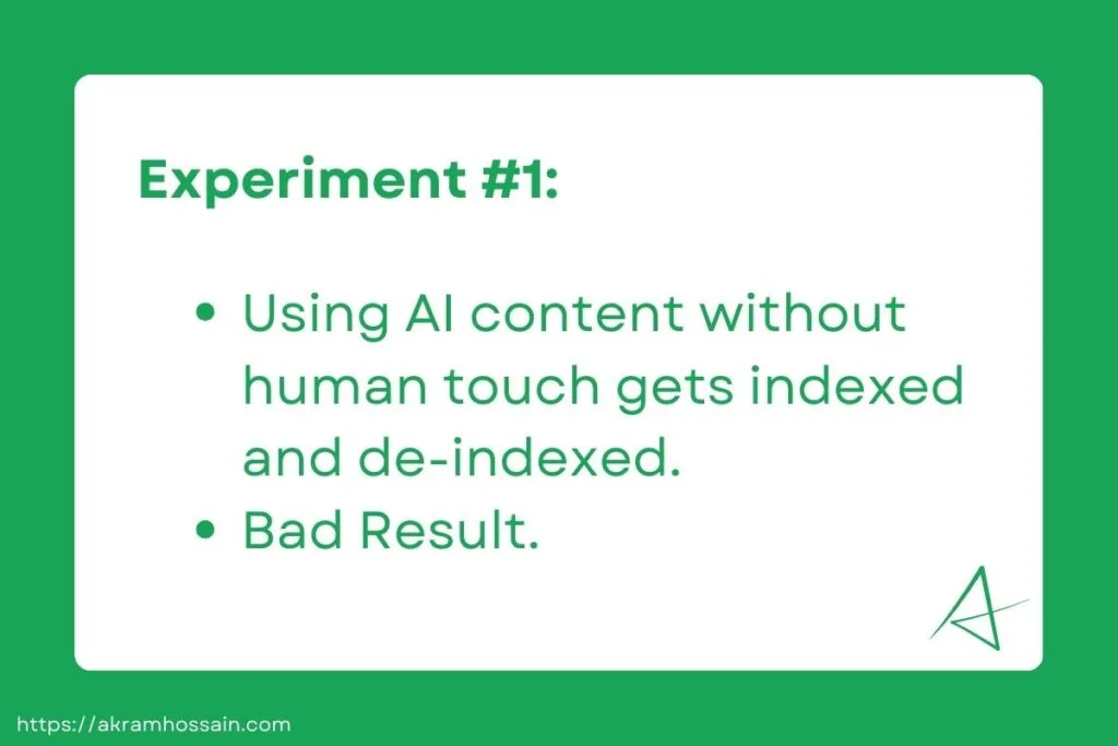 AI content experiment of Google Rank #1