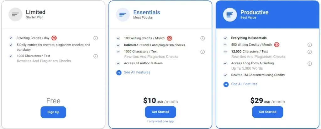 Smodin Pricing Plans