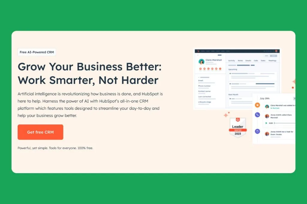 HubSpot Free AI-Powered CRM