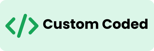 Custom Coded Website
