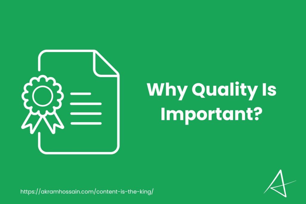 Why Quality Is Important