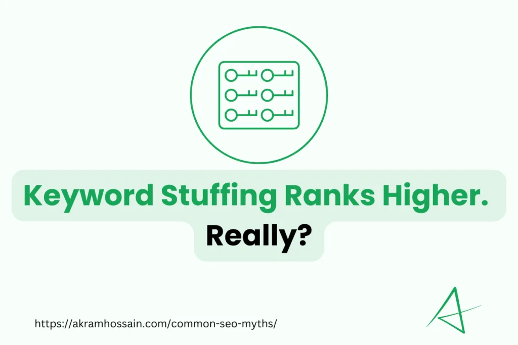 Keyword Stuffing Brings Higher ranking Myth