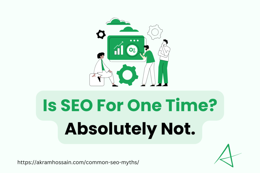 SEO is One Time Task Myth