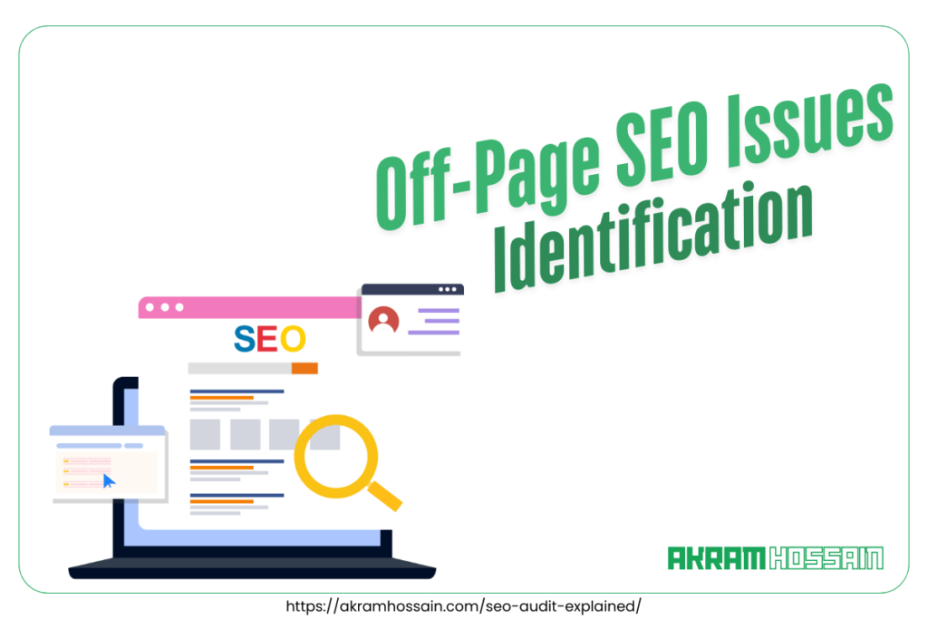 Off-Page SEO issues identification and explain