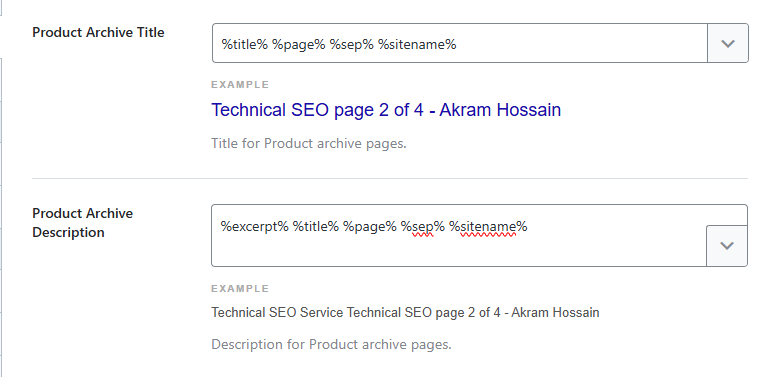 Product Archive Title And Description Optimization By Rank Math