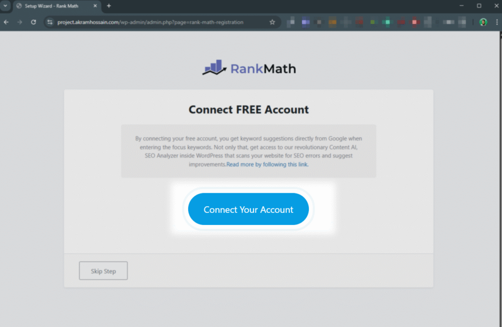 Rank Math Setup 