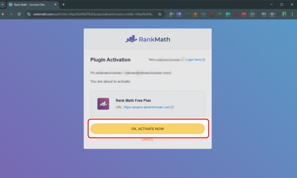 Rank Math Setup Done