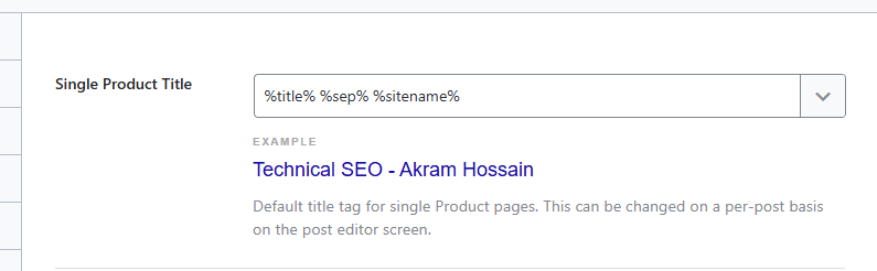 Single Product Title Optimization Using Rank Math
