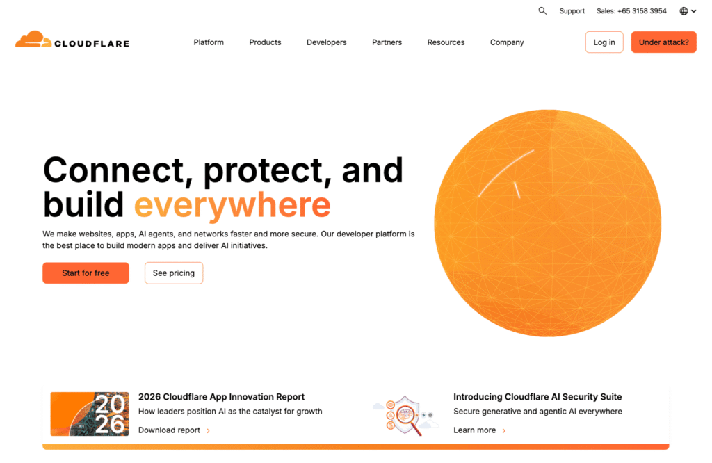 Cloudflare Interface Cloudflare Interface