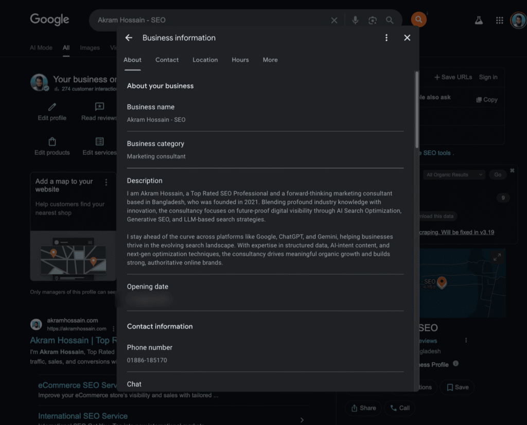 Google Business Profile Editing Options Google Business Profile Editing Options
